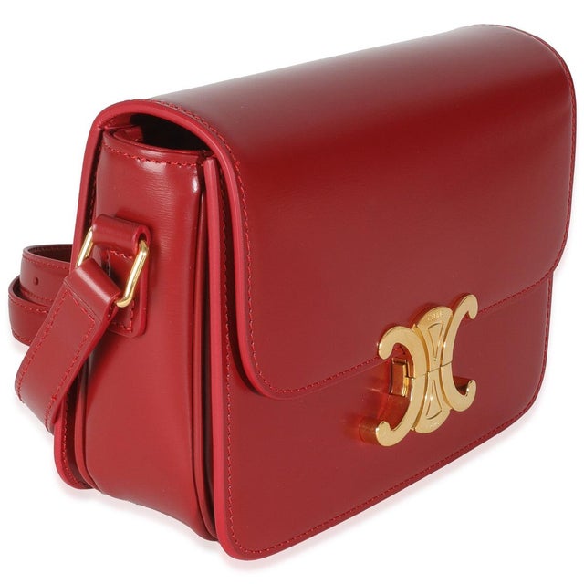 Contemporary Red Shiny Calfskin Teen Triomphe For Sale - Image 3 of 9