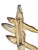 Stunning 1940 brooch shaped like the iconic Twin-boom P-38 Lightning aircraft a legendary WWII fighter aircraft. Crafted...