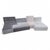 Ligne Roset Confluences by Philippe Nigro, Set of 4 Elements Newly Reupholstered In a Italian Ultra Plush Gray, Taupe &...