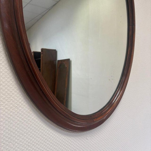 Antique Mirror in Mahogany Frame For Sale - Image 6 of 10