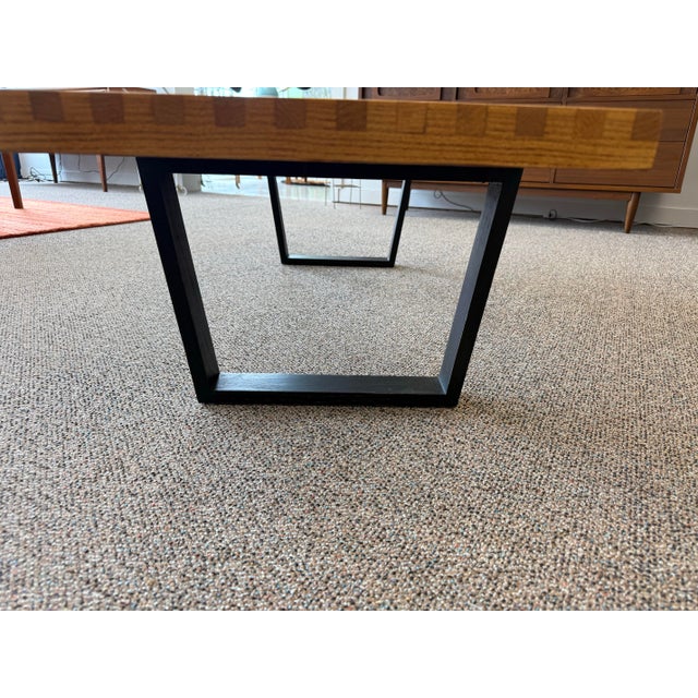 Mid-Century Modern Mid Century Modern Slat Bench / Coffee Table Designed Attributed to George Nelson for Herman Miller For Sale - Image 3 of 12