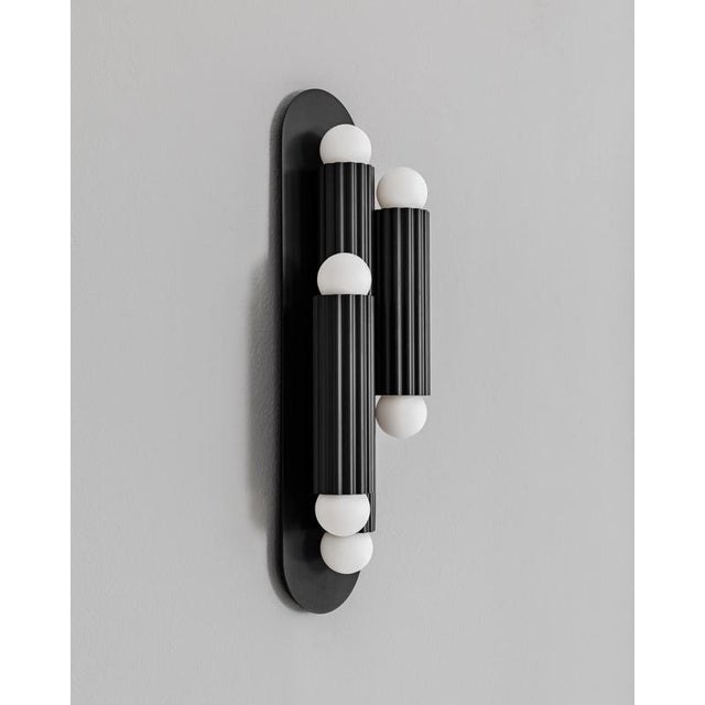 Metal Vesta Triple II Wall Sconce by Schwung For Sale - Image 7 of 18