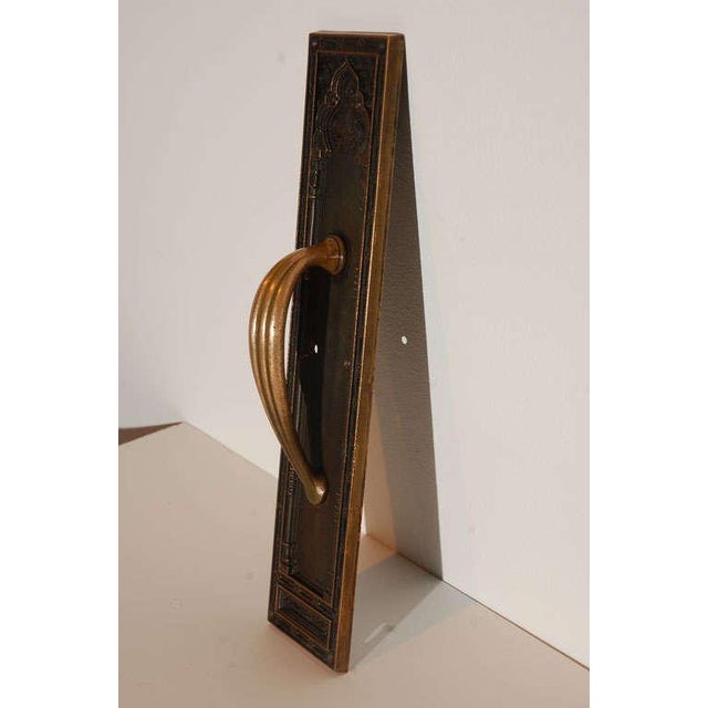 Early 20th Century Early 20th Century Cast Brass Moorish Door Handle For Sale - Image 5 of 8