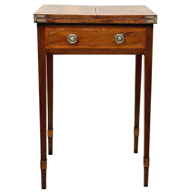 Late 18th Century Georgian Mahogany Patience Card Game Table, 1780 For Sale - Image 5 of 14