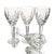 Victorian Late 20th Century Waterford Crystal Araglin Wine Glasses, Set of 4 For Sale - Image 3 of 14