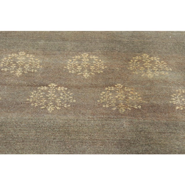 2010s Vintage Earth-Tone Transitional Rug - 07'06 X 10'00 For Sale - Image 5 of 10