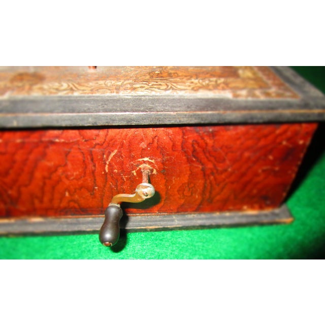 Automaton German Zinner & Sohn Musical Toy W Children & Organ Grinder Monkey For Sale - Image 9 of 16