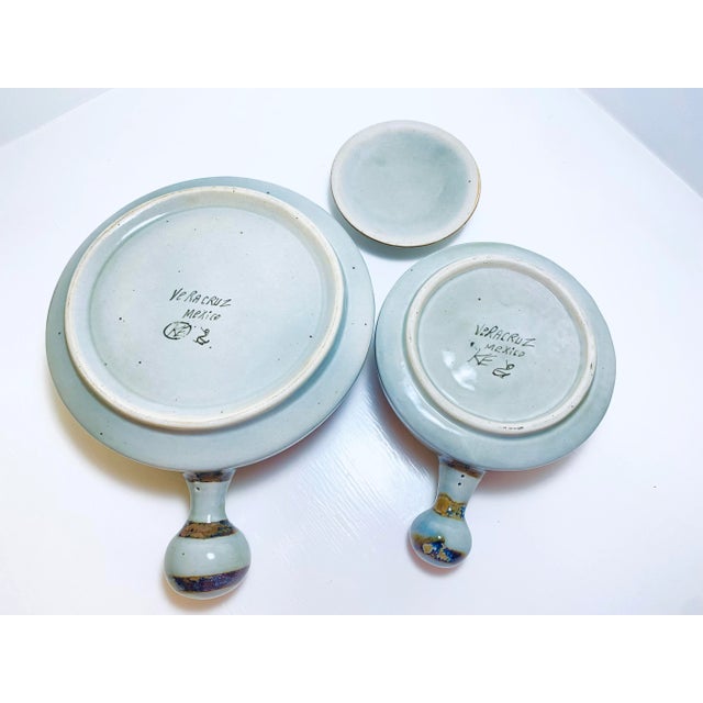 1960s El Palomar Mexico Pottery Casserole Set With Handle by Ken Edwards- Set of 2 For Sale In Atlanta - Image 6 of 10