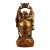 Vintage Gilt Bronze Standing Maitreya Buddha Holding Gold Ingot For Sale