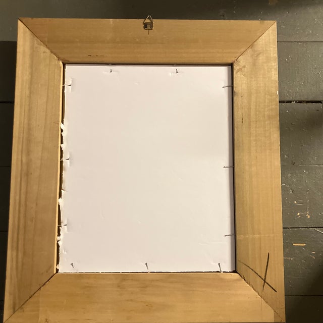 1930s 1930’s Classical Nude Watercolor Painting Signed Chunky Gold Frame For Sale - Image 5 of 5