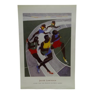 2001 Study for the Munich Olympic Games Poster Jacob Lawrence For Sale