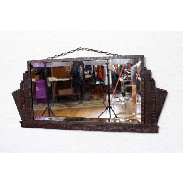Art Deco mirror with iron decor from the 1930s Here's a stunning piece arriving in our shop and looking forward to finding...