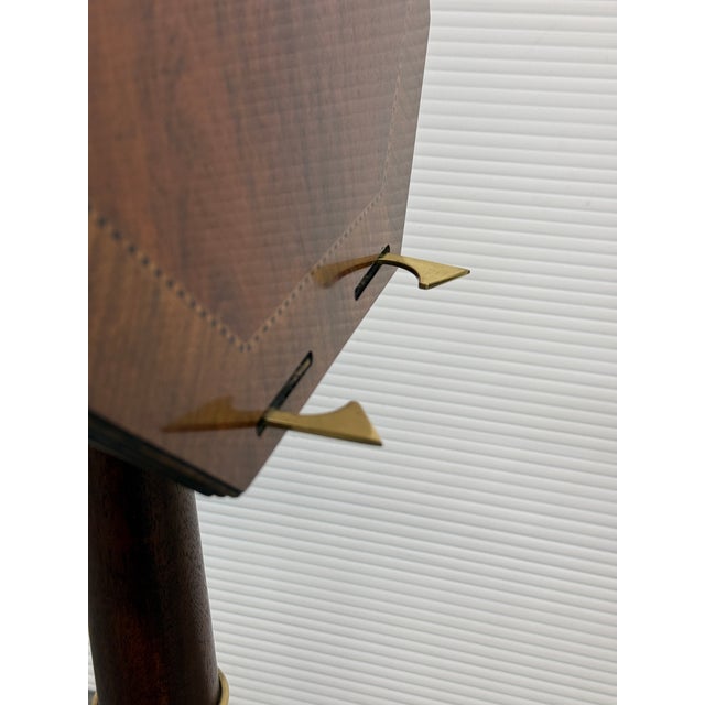 Baker Furniture Tilt Top Satin Wood Side Table For Sale - Image 11 of 12