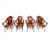 An outstanding set of eight vintage leather and steel dining chairs by Frederic Weinberg. They were made in the USA, they...