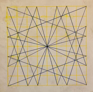 Alvin Dickstein Abstract Geometric Expressionist New York Stable Gallery Drawing, 1960s