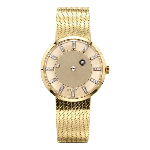 Vacheron Constantin LeCoultre Galaxy Mystery Dial 1950s Diamond and Gold Watch For Sale
