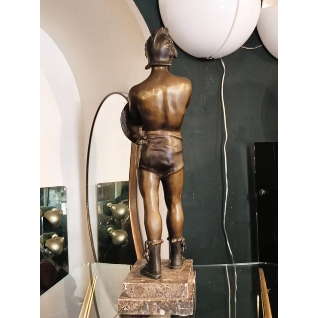 Early 20th Century Bronze Perseus Sculpture on a Marble Base, Italy, 1900s For Sale - Image 5 of 9