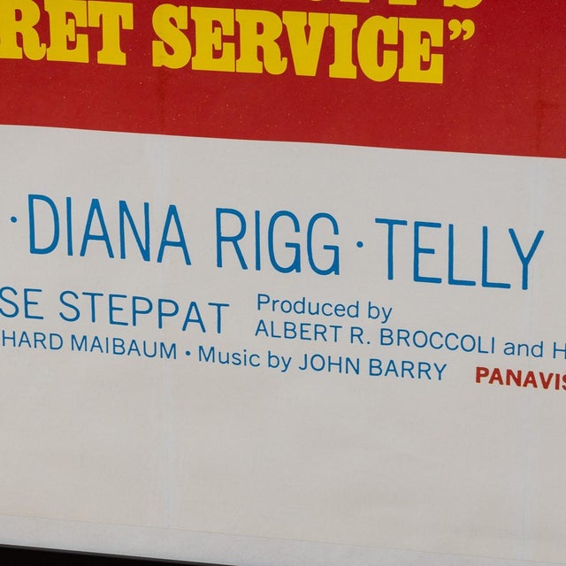 U.S Release James Bond 007 on Her Majestys Secret Service Poster, 1969 For Sale - Image 10 of 18