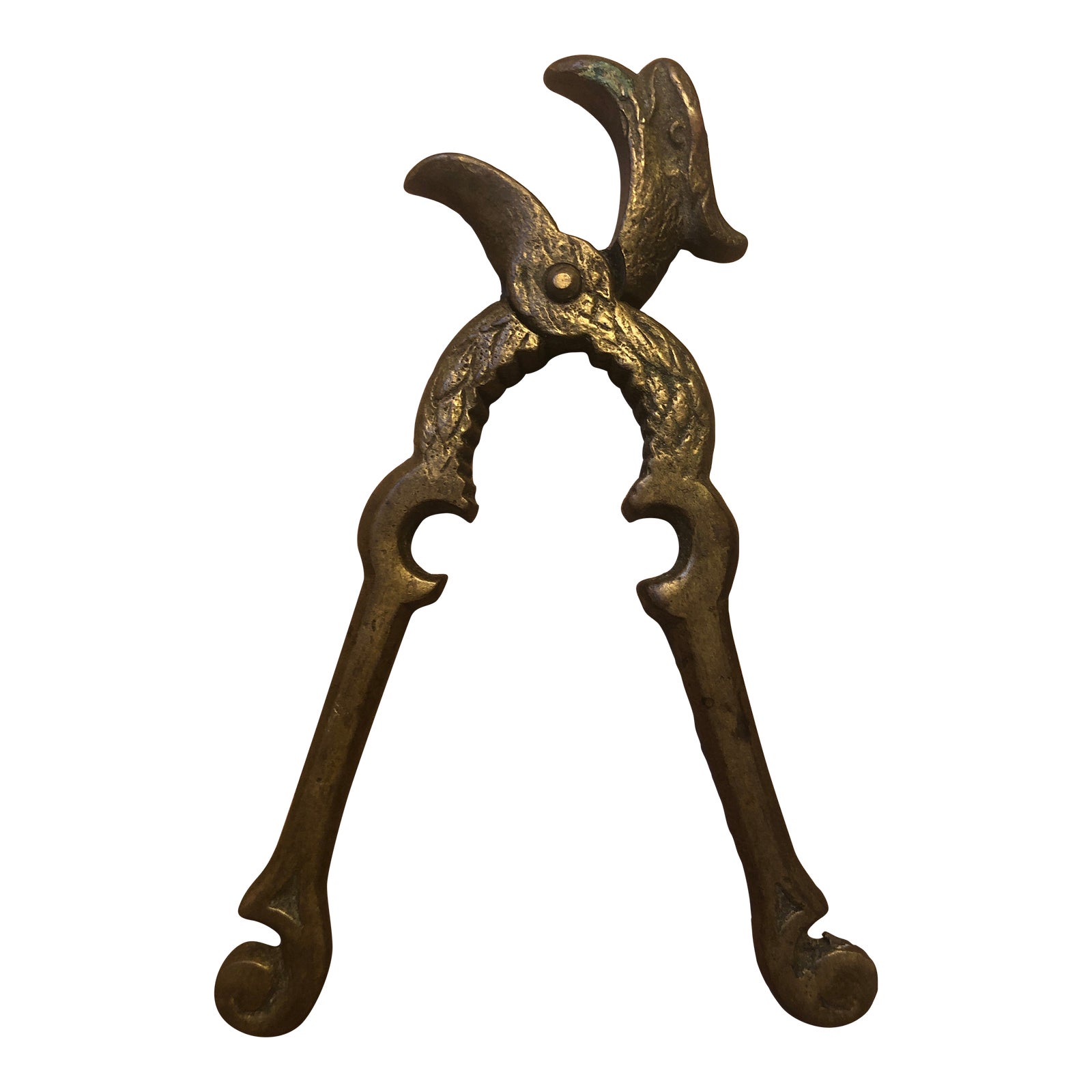 Solid Heavy Brass Vintage Parrot / Eagle Nutcracker, 1950’s Chairish