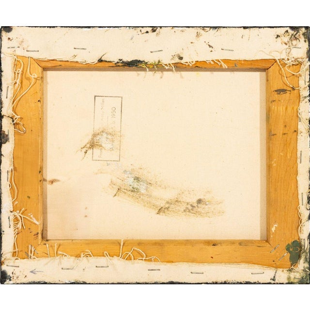 Late 20th Century Andy Miller Abstract Composition Oil on Canvas For Sale - Image 5 of 6