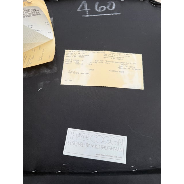 Milo Baughman for Thayer Coggin Cantilever Hollywood Regency Accent Chair For Sale - Image 14 of 15