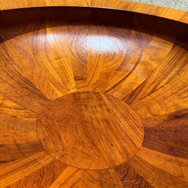Wood Vintage Dansk Staved Teak Salad Bowl Jens Quistgaard Danish Modern For Sale - Image 7 of 9