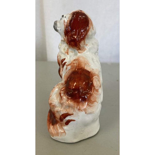 Victorian Mid 19th Century Mini Staffordshire Terrier For Sale - Image 3 of 5