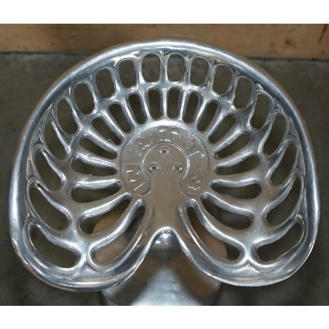 Space Age Mercury High Kitchen Bar Stools in Aluminium by Philip Watts, Set of 4 For Sale - Image 5 of 18