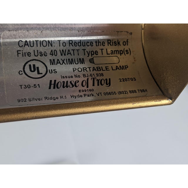 Vintage House of Troy Adjustable Gallery Picture Light – Gold/Brass-Tone Finish For Sale - Image 14 of 15
