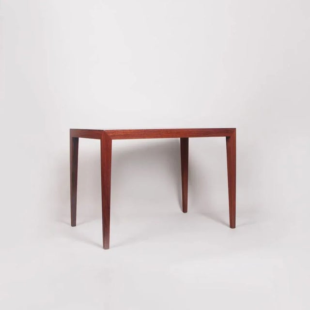 Brown Side Table by Severin Hansen for Haslev Møbelsnedkeri, 1960s For Sale - Image 8 of 9
