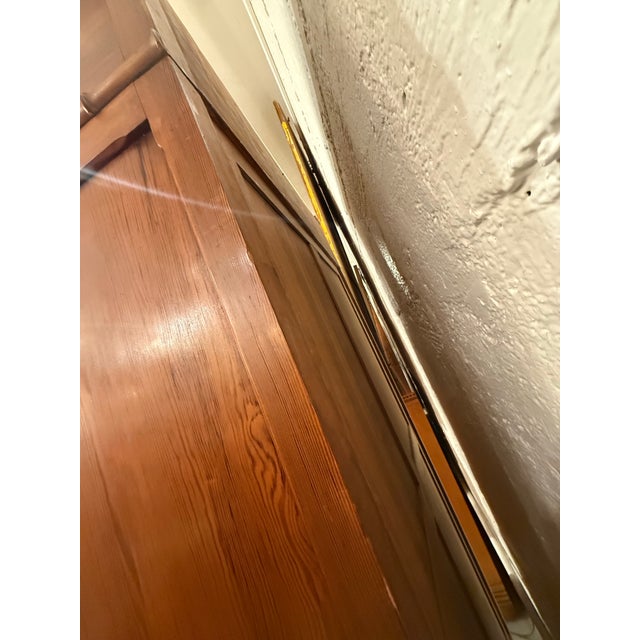Brown R. J. Horner Style Victorian Faux Bamboo Pine Mirrored Armoire For Sale - Image 8 of 12
