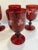Late 19th Century Antique Bohemian Wine Glasses - Set of 6 For Sale - Image 4 of 6