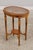 English Adams Style Cane & Glass Top Paint Decorated Table For Sale - Image 3 of 15