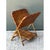 Chocolate Vintage Rattan Folding Newspaper Holder For Sale - Image 8 of 12
