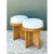 Vintage Rattan Drum Stools - A Pair For Sale - Image 10 of 12