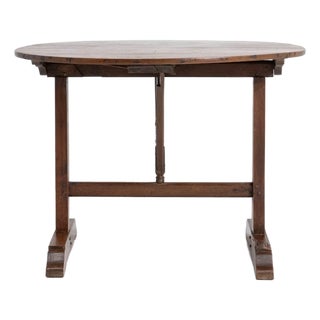 Oak Wine Tasting Table For Sale