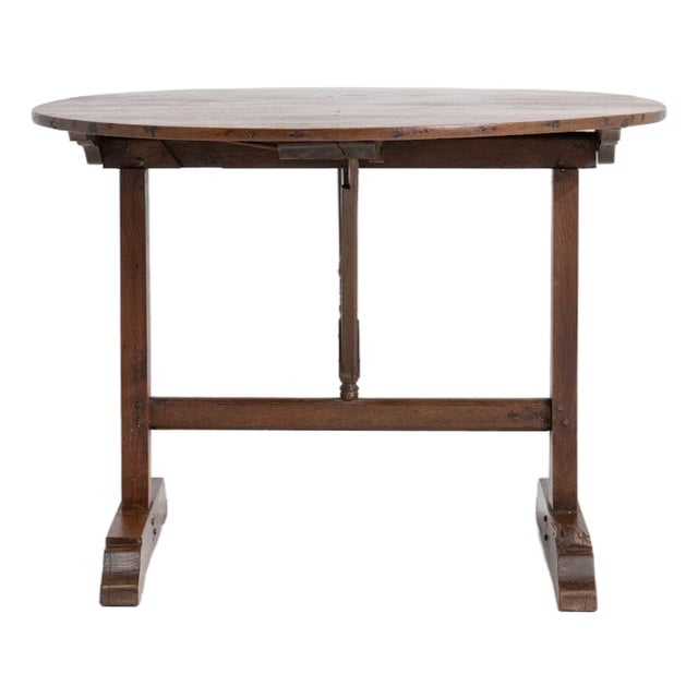 Oak Wine Tasting Table For Sale