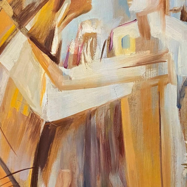 Original Avant-Garde Oil Painting, Ukrainian Soviet Art (1997) 75-75 For Sale - Image 4 of 6