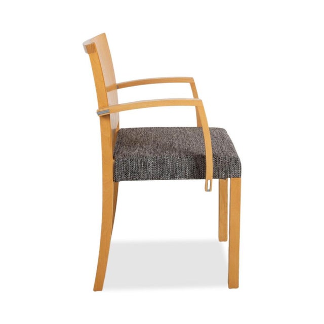 Fabric and Wood Chairs from Thonet, Set of 6 For Sale - Image 16 of 18
