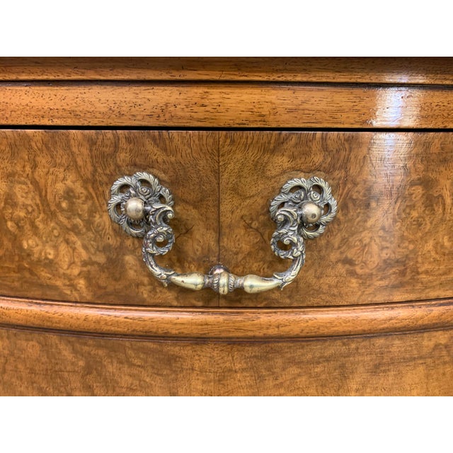 Tall Burr Walnut Pedestal Cupboards, 1910, Set of 2 For Sale - Image 15 of 18
