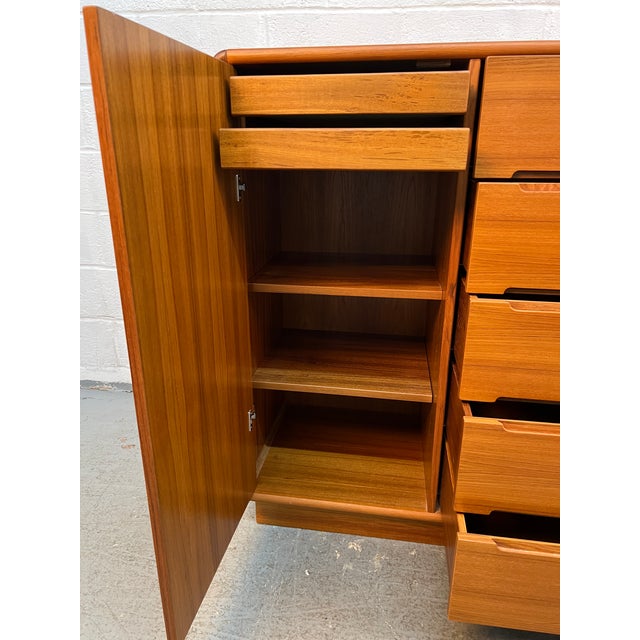 Mid-Century Teak Gentleman's Chest by the Sun Cabinet Co LTD For Sale - Image 11 of 18