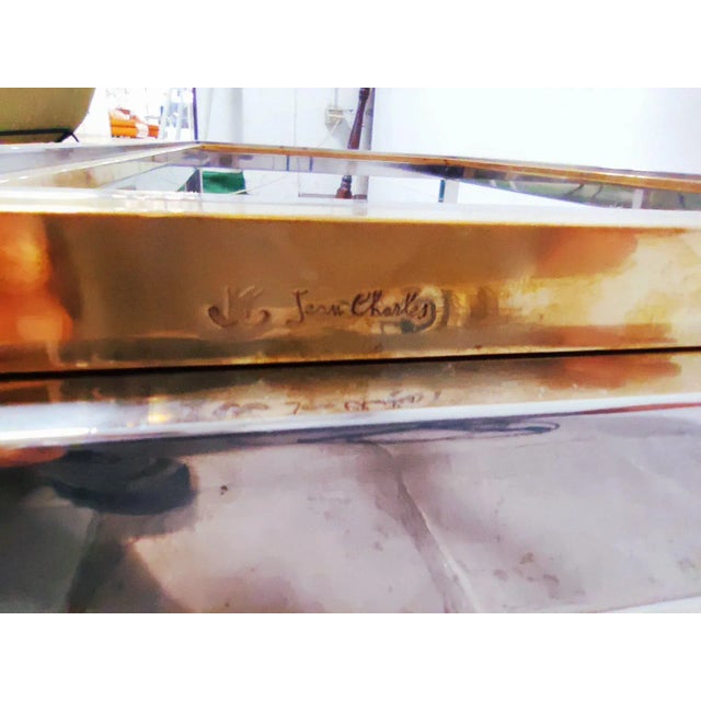 Vintage Coffee Table by Jean Charles, in Flawless conditions. Designed 1970 to 1979 This piece has an attribution mark, I...