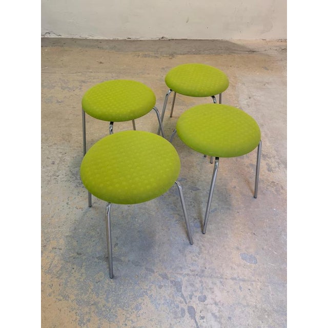 Green Upholstered Pastillo Stool by Ulla Christiansson for Karl Andersson & Söner For Sale - Image 11 of 11