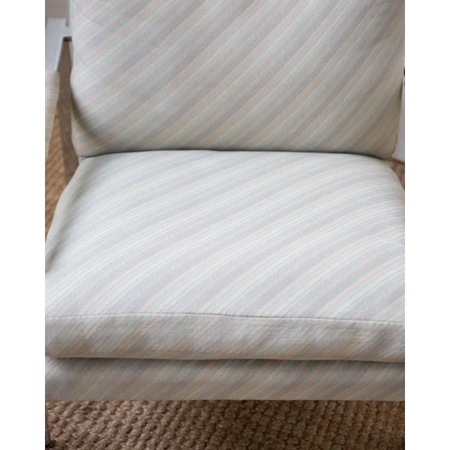 Post Modern Milo Baughman for Thayer Coggin Flat Bar Arm Chair For Sale In Columbus - Image 6 of 15