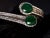 Natural Zambian Emerald high quality diamond Bracelet in 18k gold For Sale - Image 16 of 18