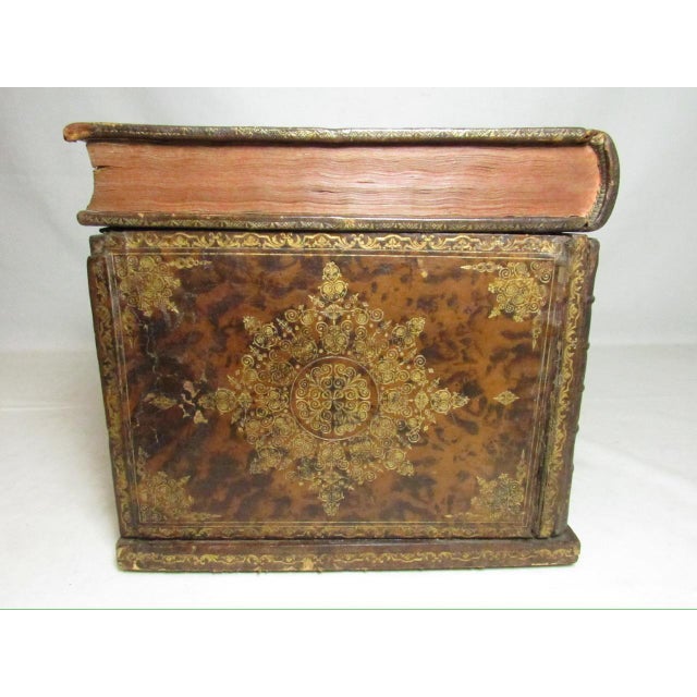 Antique French Leather Book Box For Sale - Image 17 of 18