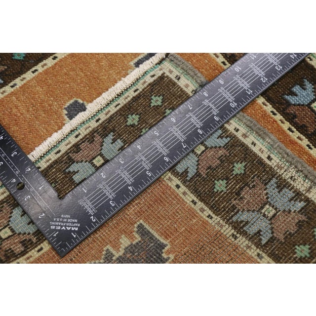 Mid 20th Century Vintage Turkish Oushak Rug - 01'10 X 02'01 For Sale - Image 5 of 8