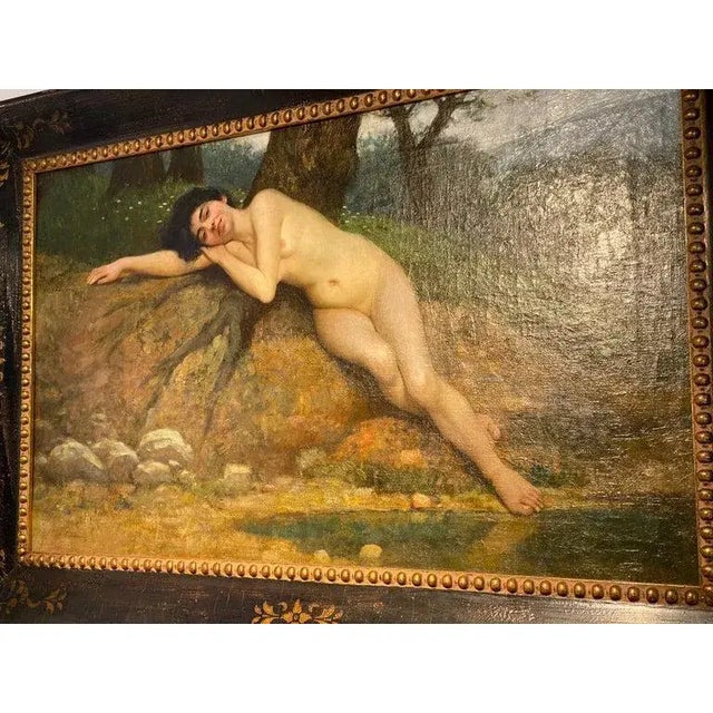 Giovanni Boldini Giovanni Boldini Female Nude Oil Painting Signed For Sale - Image 4 of 14