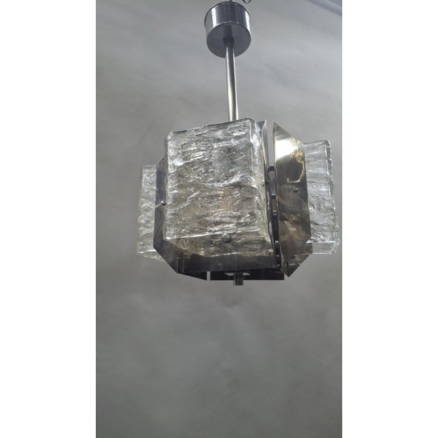Glass Vintage Hanging Light from Mazzega, 1970s For Sale - Image 7 of 7
