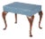 English Queen Anne Upholstered Stool, C. 1850 For Sale
